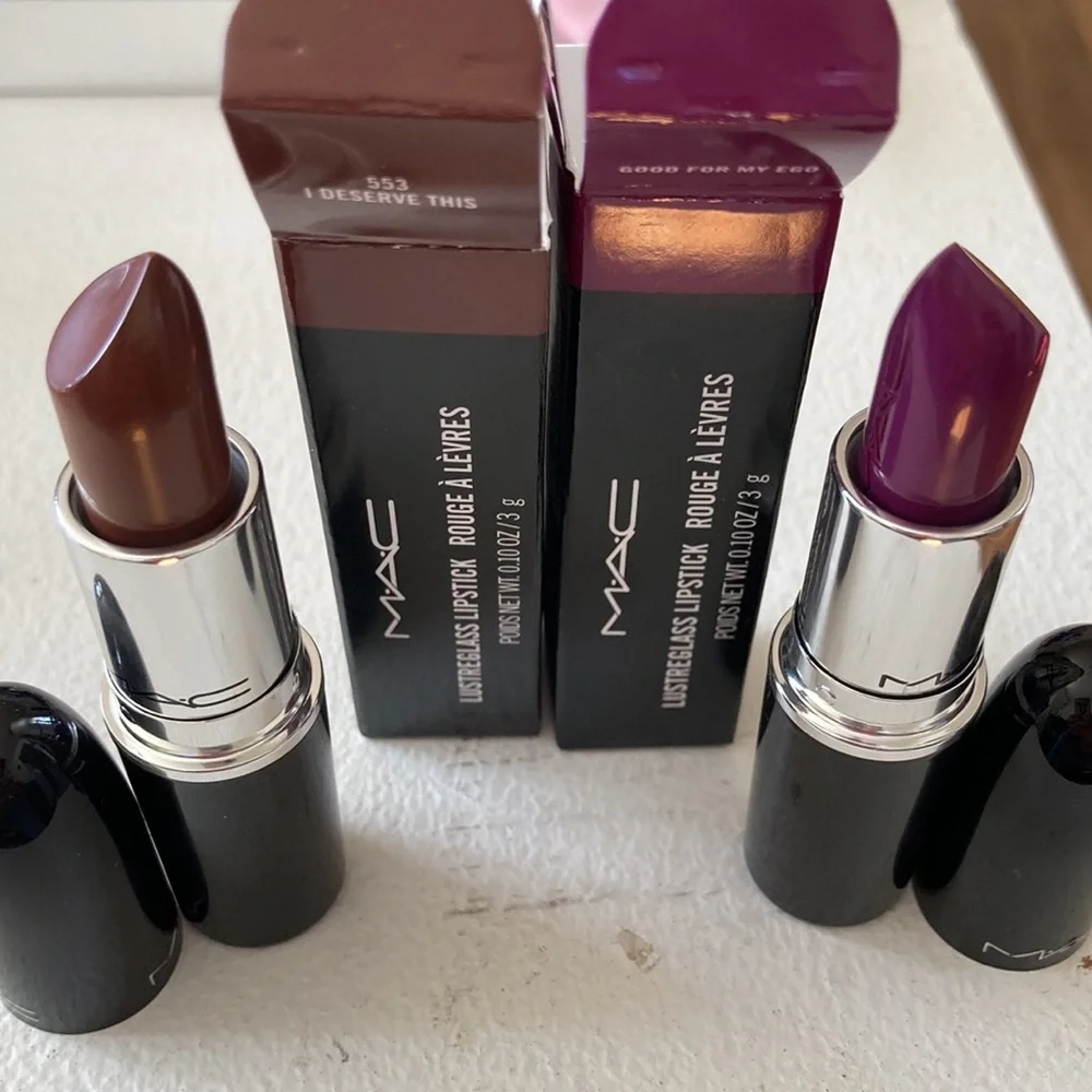 1 LEFT! I Deserve This-Mac Lustreglass Lipstick - Picture 3 of 7